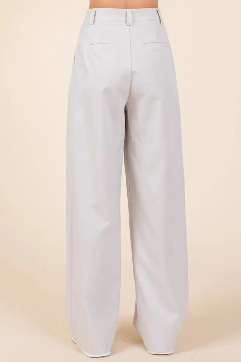 Mittoshop Pintuck Detail High Rise Pants for Women - Love Salve